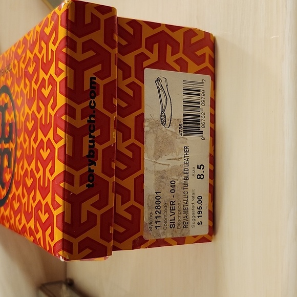 Silver Flats by Tory Burch Miller Symbol Reva - Picture 9 of 9